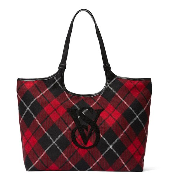 VS Plaid Tote and Blanket - Picture 3 of 5